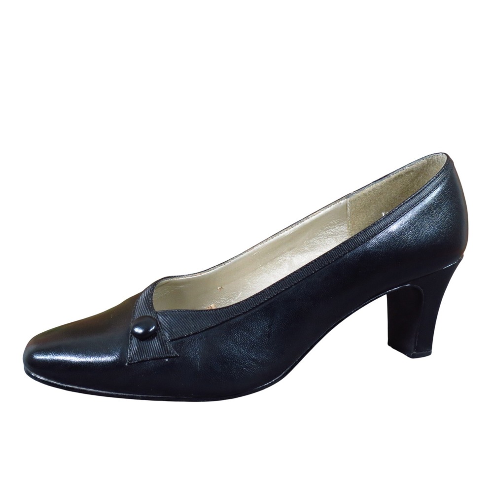 Soft Style Hush Puppies Womens Pump Heels Size 8M Professional Dress Black